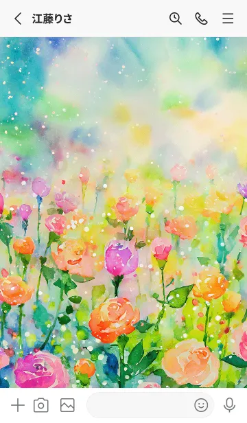 [LINE着せ替え] 薔薇(バラ)の花の着せかえ(R3549)の画像2