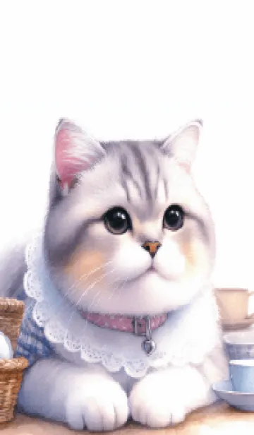 [LINE着せ替え] 上品なネコの肖像の画像1