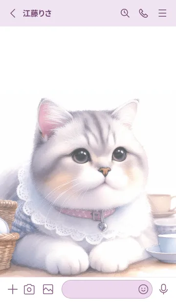 [LINE着せ替え] 上品なネコの肖像の画像2