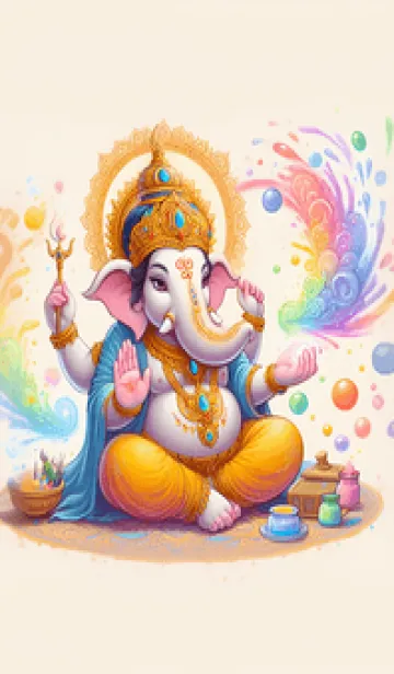 [LINE着せ替え] Ganesha, wishes for everything 32の画像1