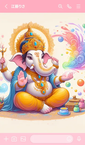 [LINE着せ替え] Ganesha, wishes for everything 32の画像2