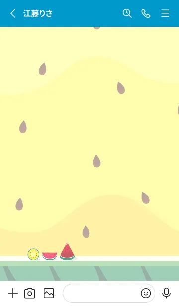 [LINE着せ替え] Fruit_Watermelon patternの画像2