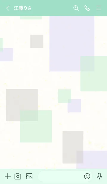 [LINE着せ替え] 3色の四角15の画像2