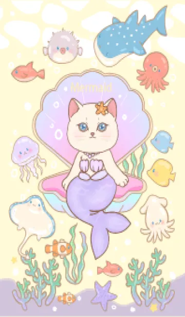 [LINE着せ替え] Cat mermaid ss2 12の画像1