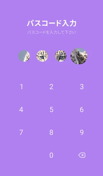 [LINE着せ替え] 夢幻の白いスノーヒョウ LFiwFの画像4