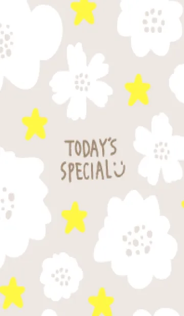 [LINE着せ替え] 星と白い花20の画像1