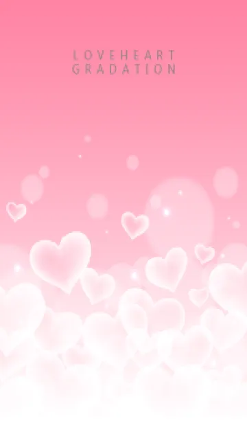 [LINE着せ替え] LOVE HEART GRADATION Milkypink 14の画像1