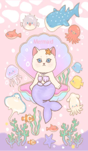 [LINE着せ替え] Cat mermaid ss2 10の画像1