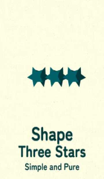 [LINE着せ替え] 三ツ星のきせかえ Deep teal greenの画像1