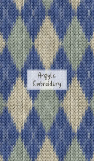 [LINE着せ替え] Argyle Embroidery 71の画像1