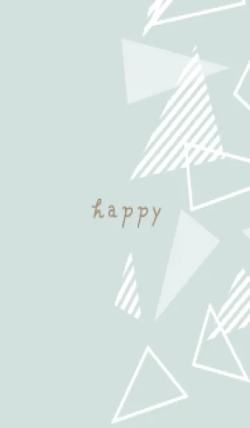 [LINE着せ替え] おしゃれ 三角 白18の画像1