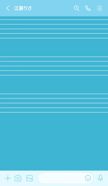 [LINE着せ替え] 五線譜1 アクアの画像2