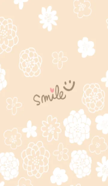 [LINE着せ替え] 大人シンプル白いお花8の画像1