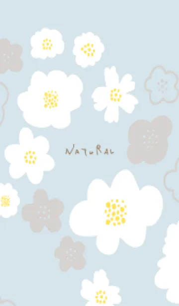 [LINE着せ替え] 白いふわふわした花4の画像1