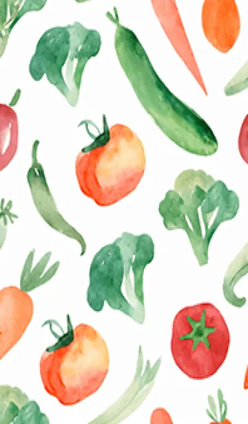 [LINE着せ替え] 【シンプル】お野菜の着せかえ#336の画像1