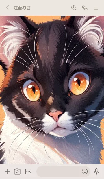 [LINE着せ替え] 夢幻の猫 wOX6bの画像2