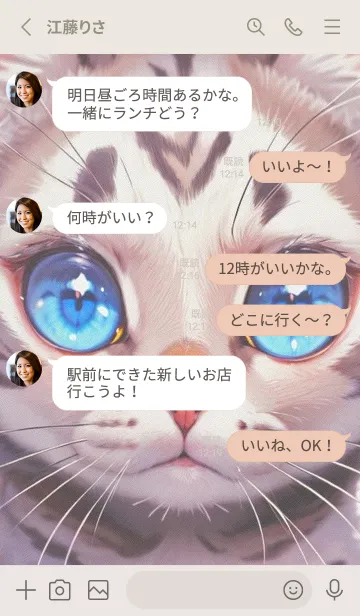 [LINE着せ替え] 夢幻の猫 D4kfqの画像3