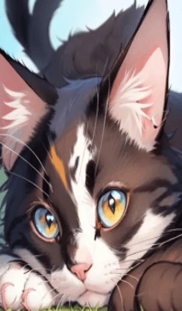 [LINE着せ替え] 夢幻の猫 cECQiの画像1