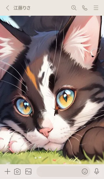 [LINE着せ替え] 夢幻の猫 cECQiの画像2