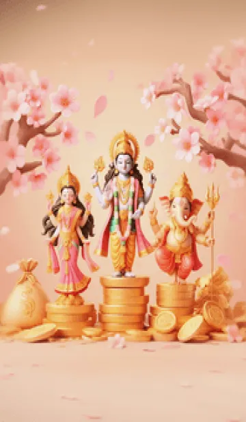 [LINE着せ替え] 幸運をもたらす神様を集めました 31の画像1