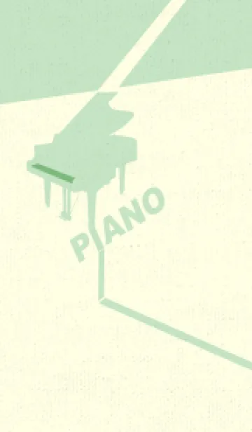 [LINE着せ替え] グランドピアノ  フレッシュグリーンの画像1