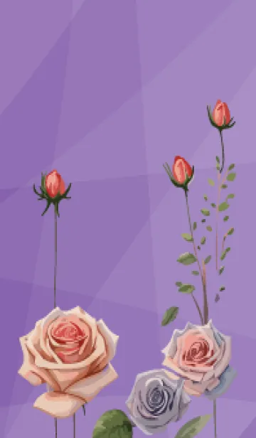 [LINE着せ替え] purple おしゃれな花の画像1