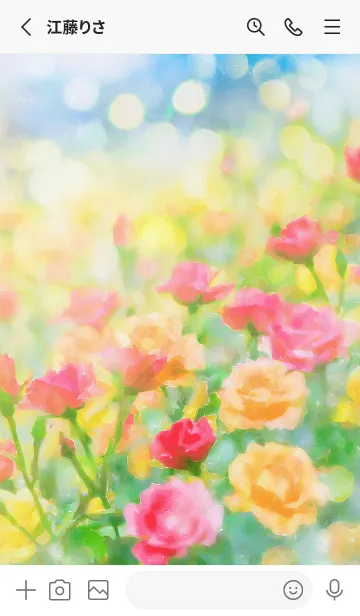[LINE着せ替え] 薔薇(バラ)の花の着せかえ(R3561)の画像2
