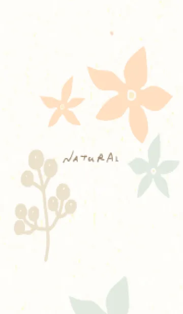 [LINE着せ替え] シンプル 花 2色10の画像1