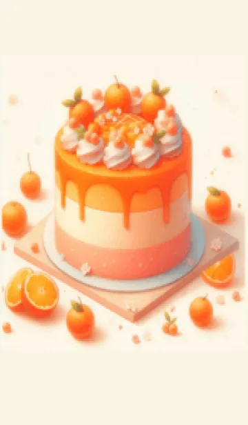 [LINE着せ替え] Orange Cakeの画像1
