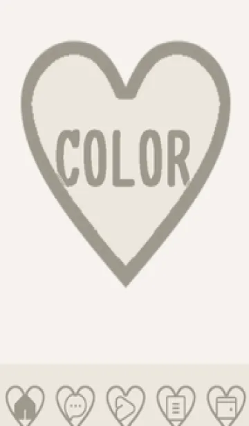 [LINE着せ替え] beige color F56の画像1