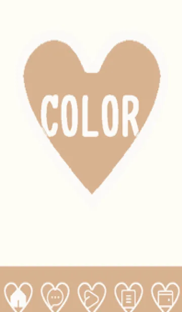 [LINE着せ替え] beige color F57の画像1