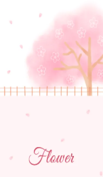 [LINE着せ替え] Flower 007 【桜×ピンク】の画像1