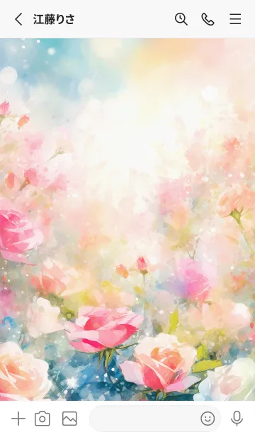 [LINE着せ替え] 薔薇(バラ)の花の着せかえ(R3567)の画像2