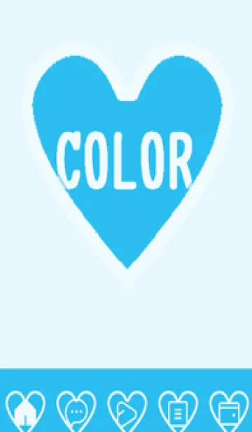 [LINE着せ替え] blue color F59の画像1