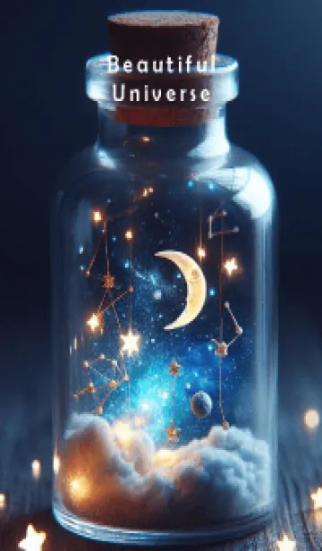 [LINE着せ替え] Beautiful Universe-BOTTLEの画像1