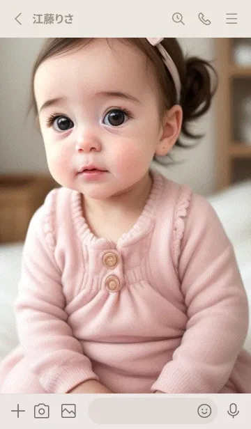 [LINE着せ替え] かわいい赤ちゃん - Q版 hcfQ0の画像2