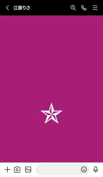 [LINE着せ替え] シンプル ロック スター _131の画像2