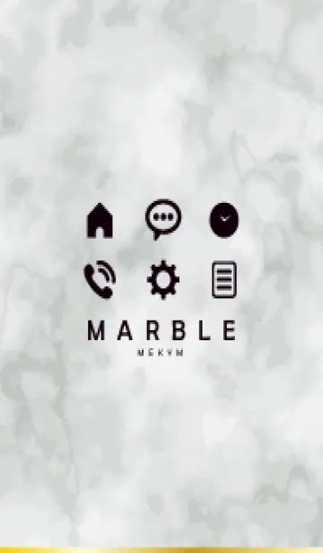 [LINE着せ替え] MONOTONE MARBLE-ICON 34の画像1