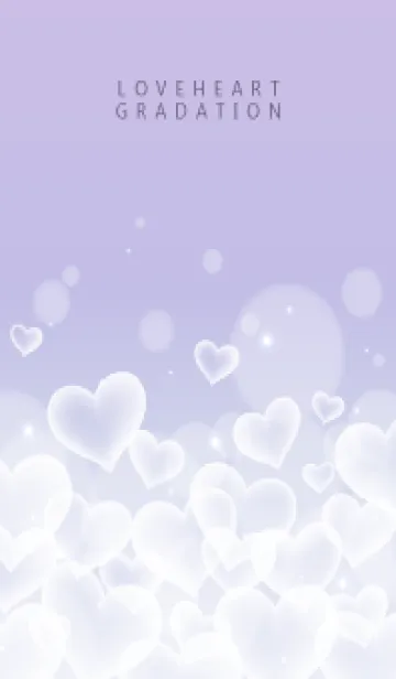 [LINE着せ替え] LOVE HEART GRADATION Purple&Pink 26の画像1