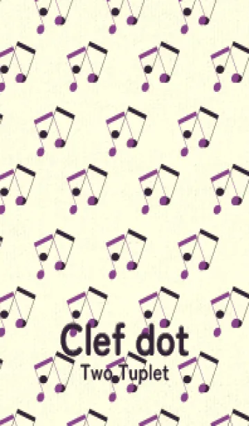 [LINE着せ替え] 2連符柄  アマランスパープルの画像1