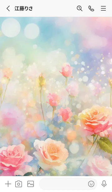 [LINE着せ替え] 薔薇(バラ)の花の着せかえ(R3573)の画像2