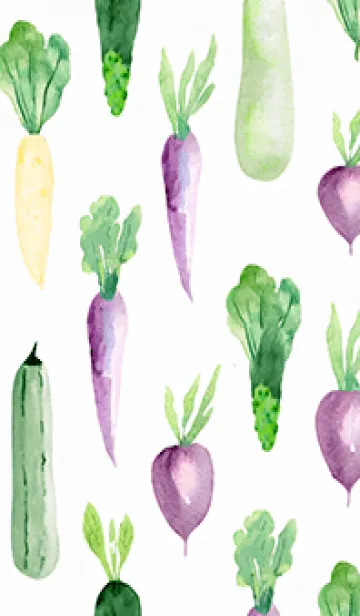 [LINE着せ替え] 【シンプル】お野菜の着せかえ#341の画像1