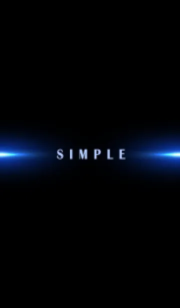 [LINE着せ替え] SIMPLE BLUE LIGHT-BLACK 16の画像1