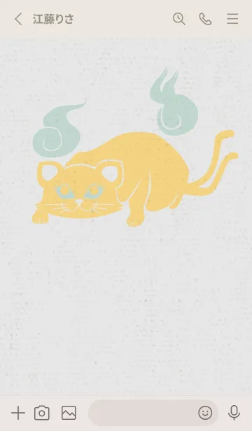 [LINE着せ替え] Yokai-ねこまた 天使の画像2