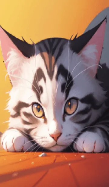 [LINE着せ替え] 夢幻の猫 0Ufxpの画像1