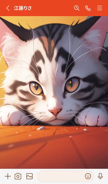 [LINE着せ替え] 夢幻の猫 0Ufxpの画像2