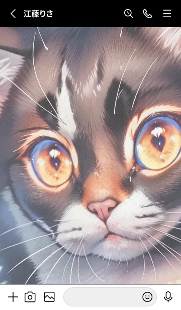 [LINE着せ替え] 夢幻の猫 ehLA6の画像2