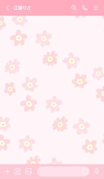 [LINE着せ替え] 花 斜め 17の画像2