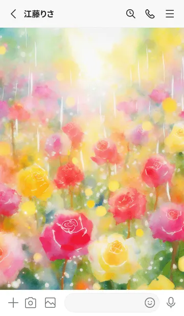 [LINE着せ替え] 薔薇(バラ)の花の着せかえ(R3591)の画像2