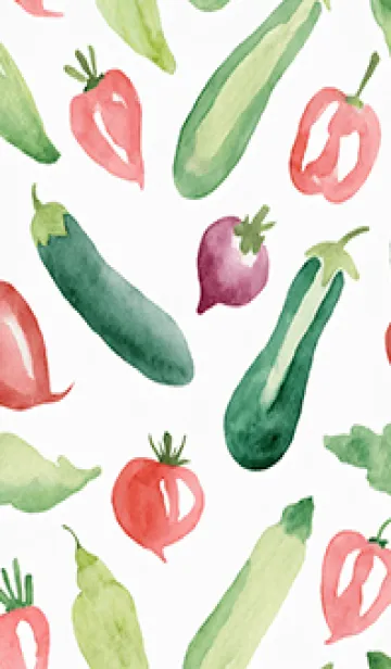 [LINE着せ替え] 【シンプル】お野菜の着せかえ#372の画像1